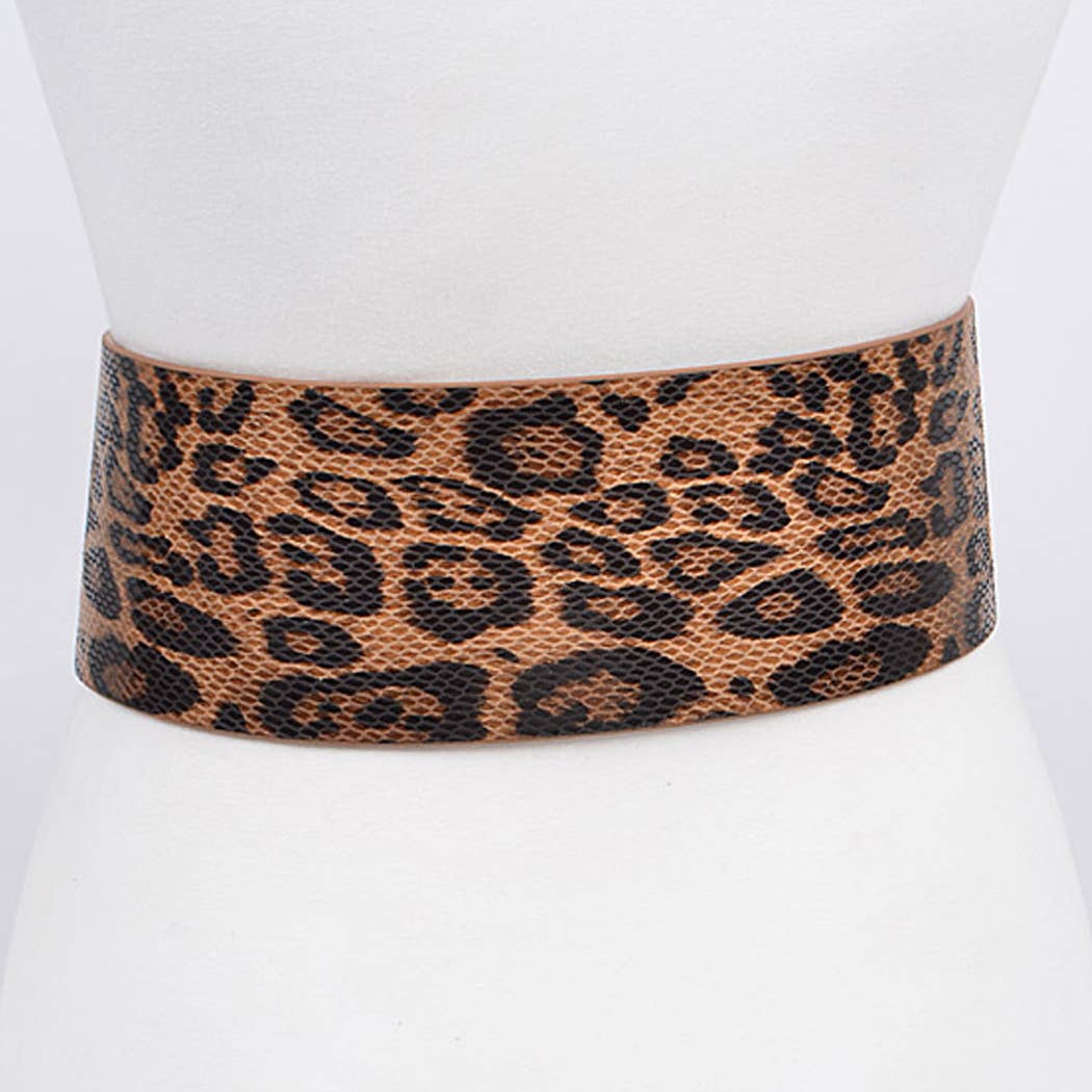 Iconic Leopard Print Belt