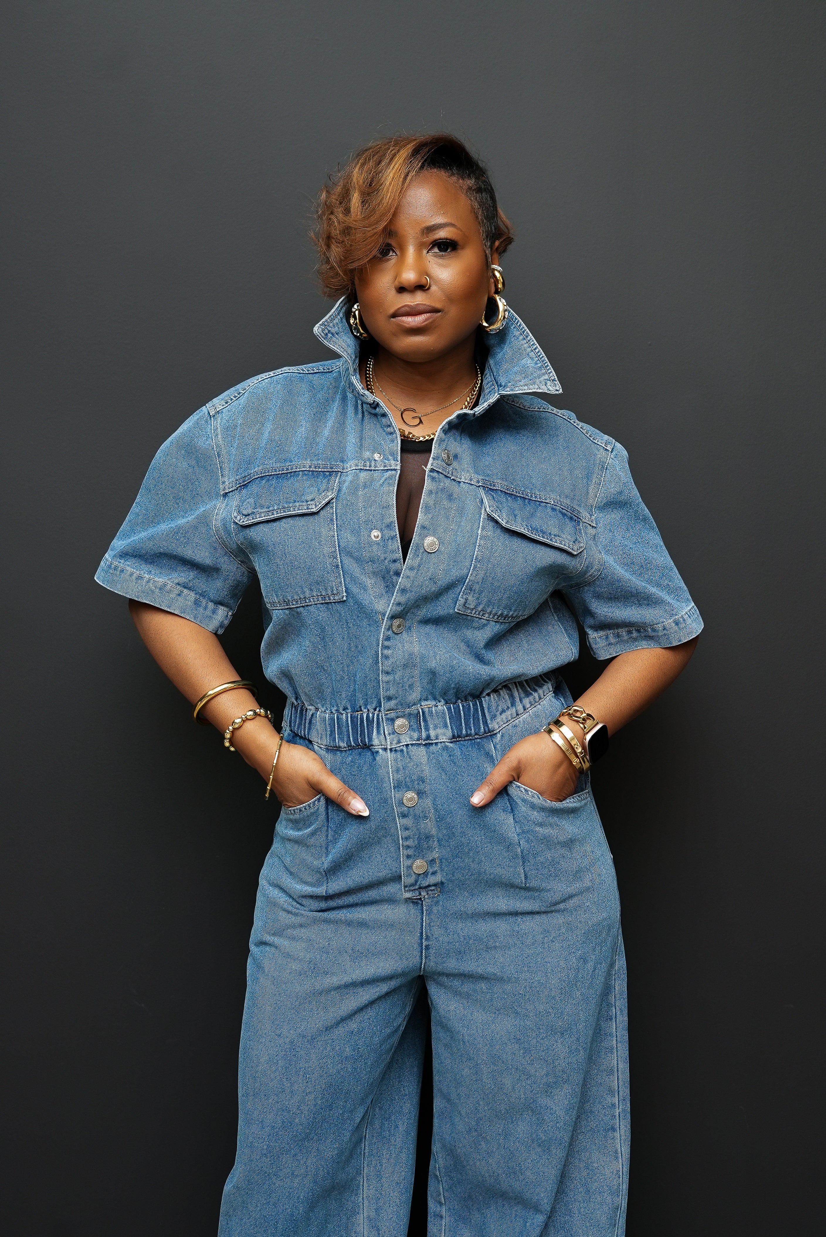 Denim Statement Jumpsuit