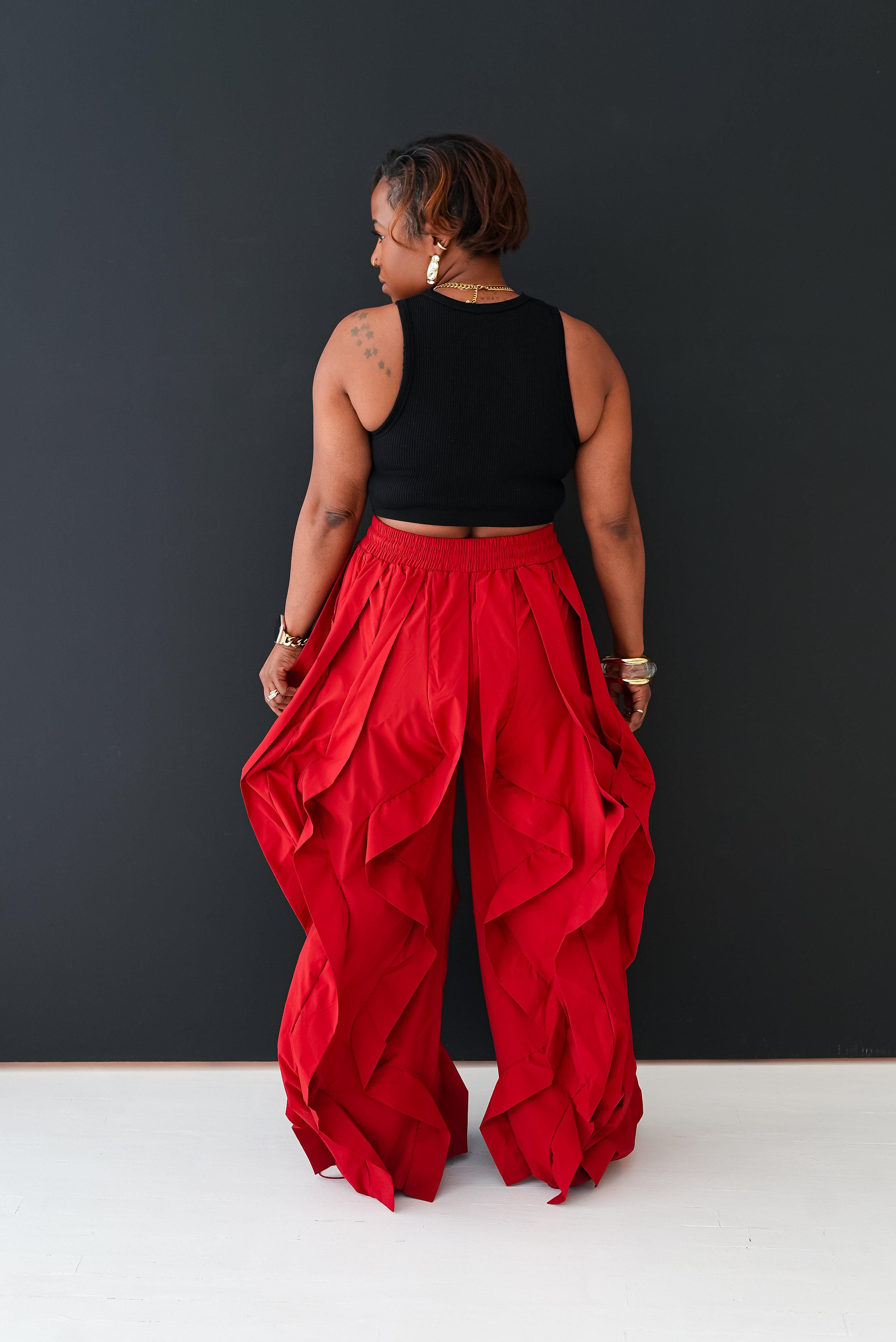 Red Terrain Poplin Pants