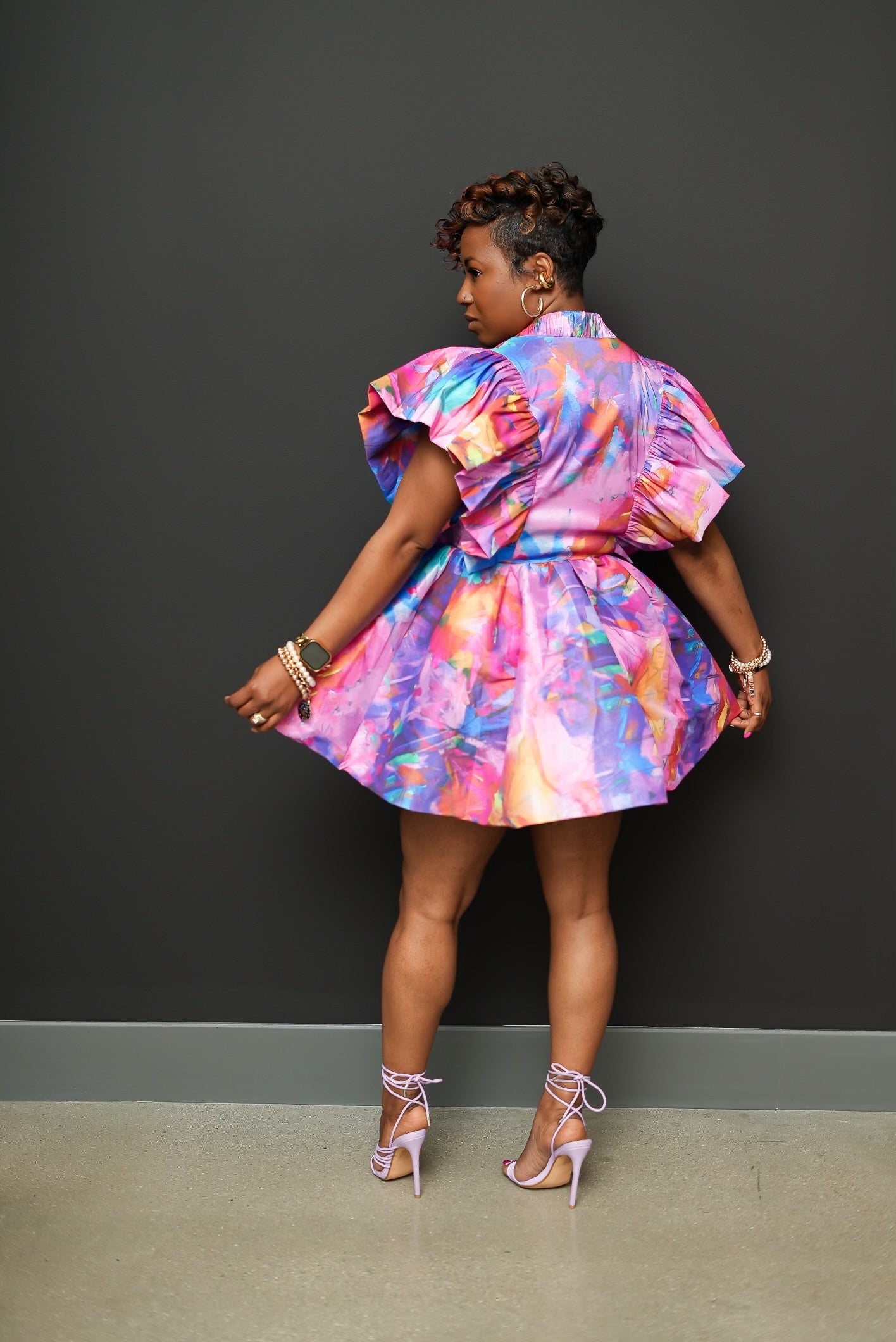 Vibrant Bloom Mini Wrap Duster