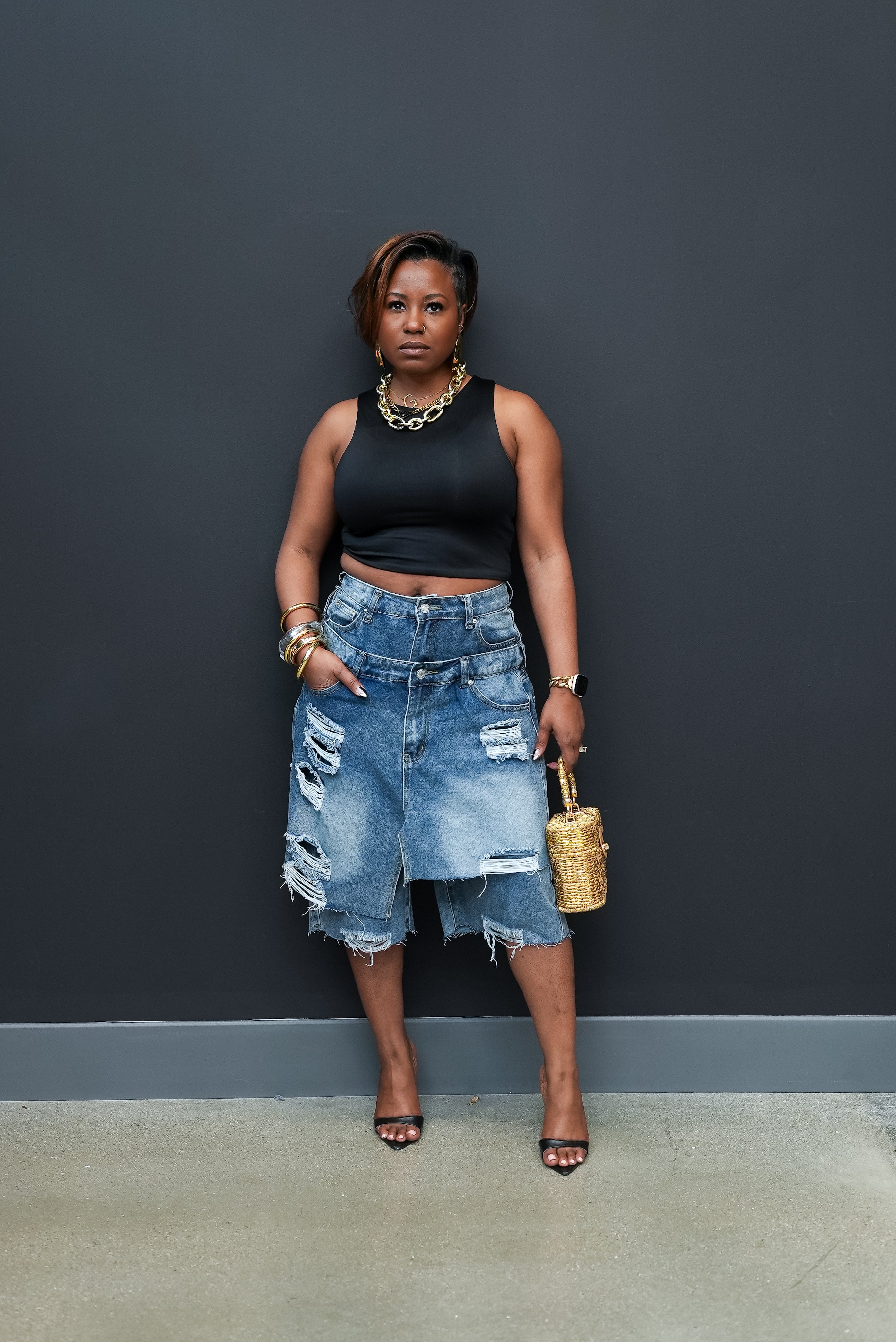 Double Take Denim Jorts