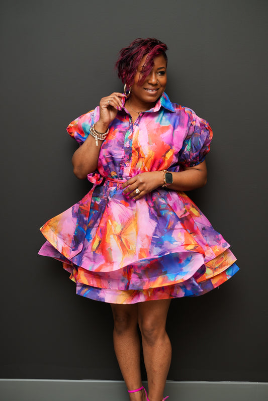 Vibrant Bloom Dress