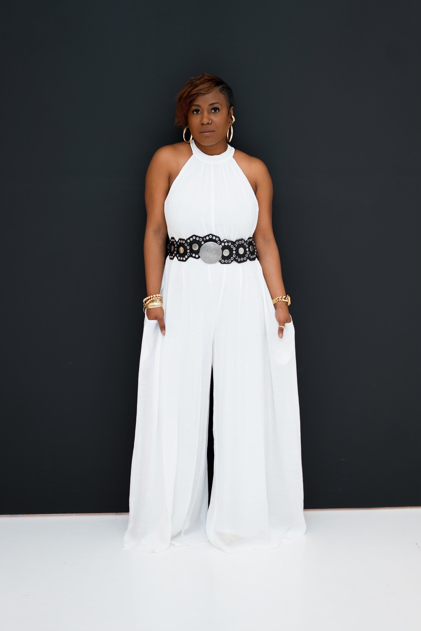 Jet Setter Jumpsuit (White)