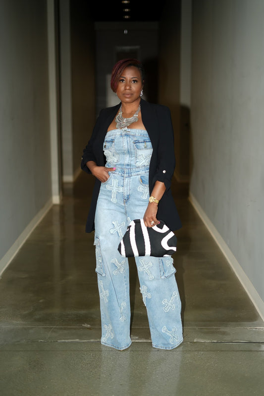 Highly Favored Denim Jumpsuit