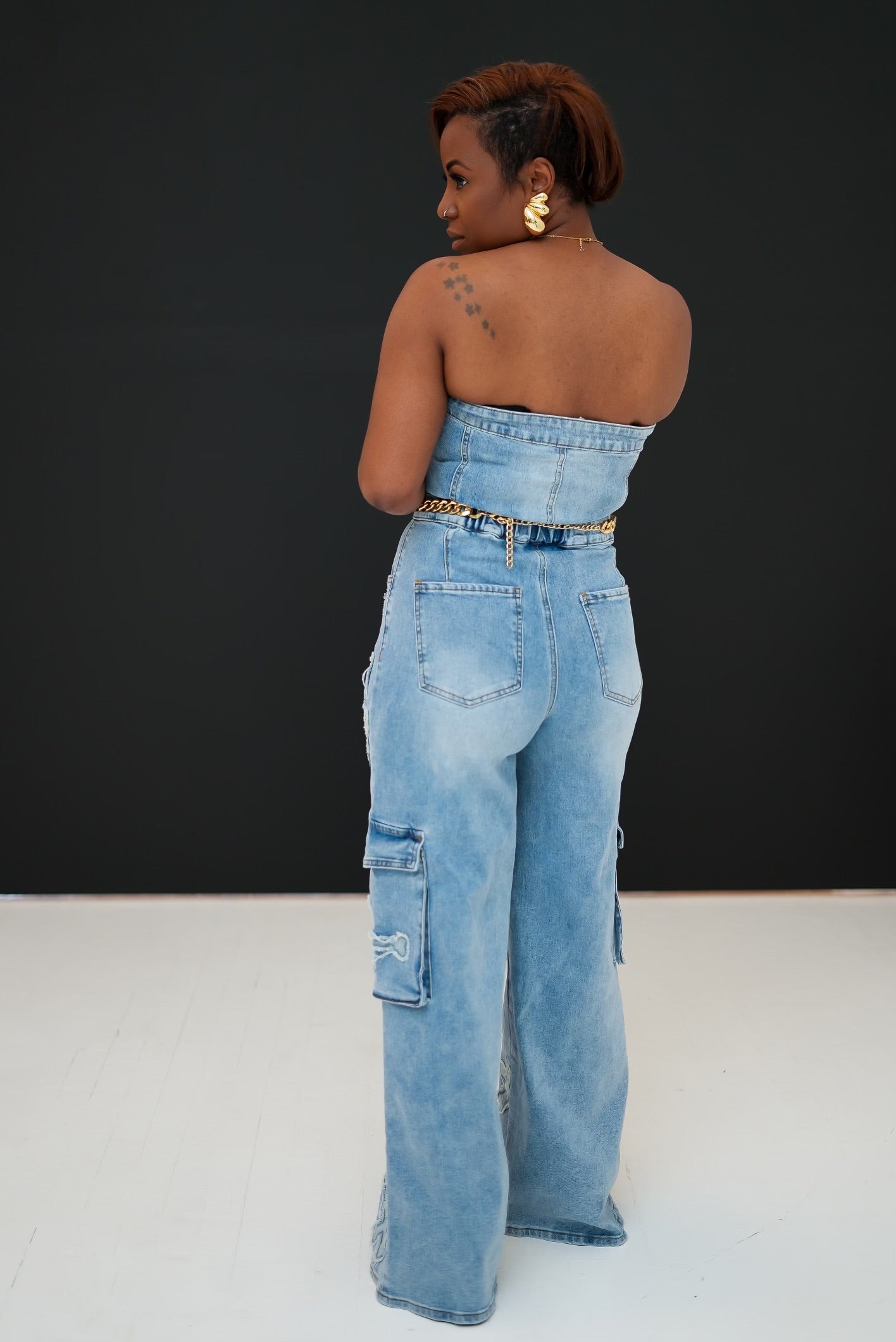 Highly Favored Denim Jumpsuit