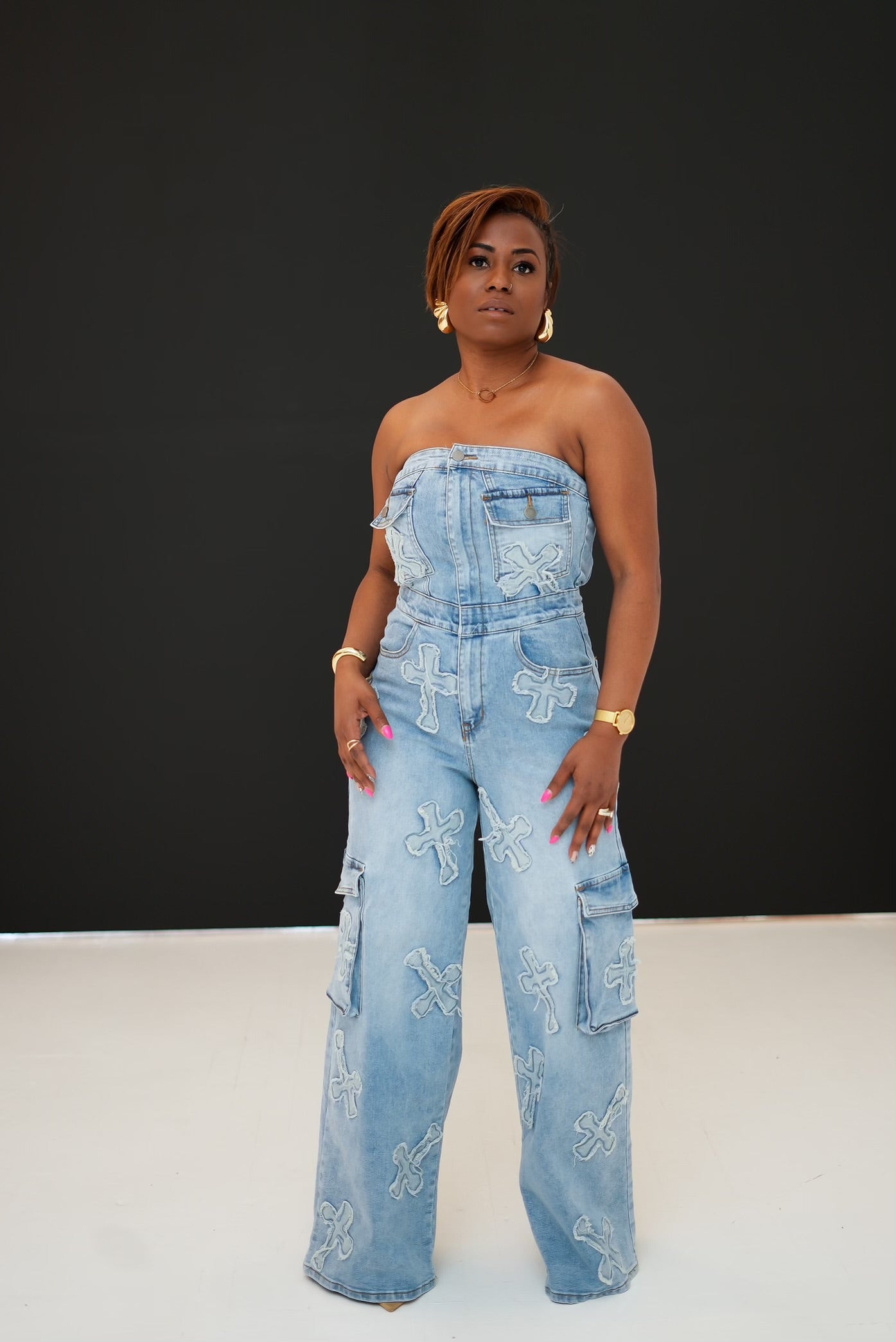 Highly Favored Denim Jumpsuit