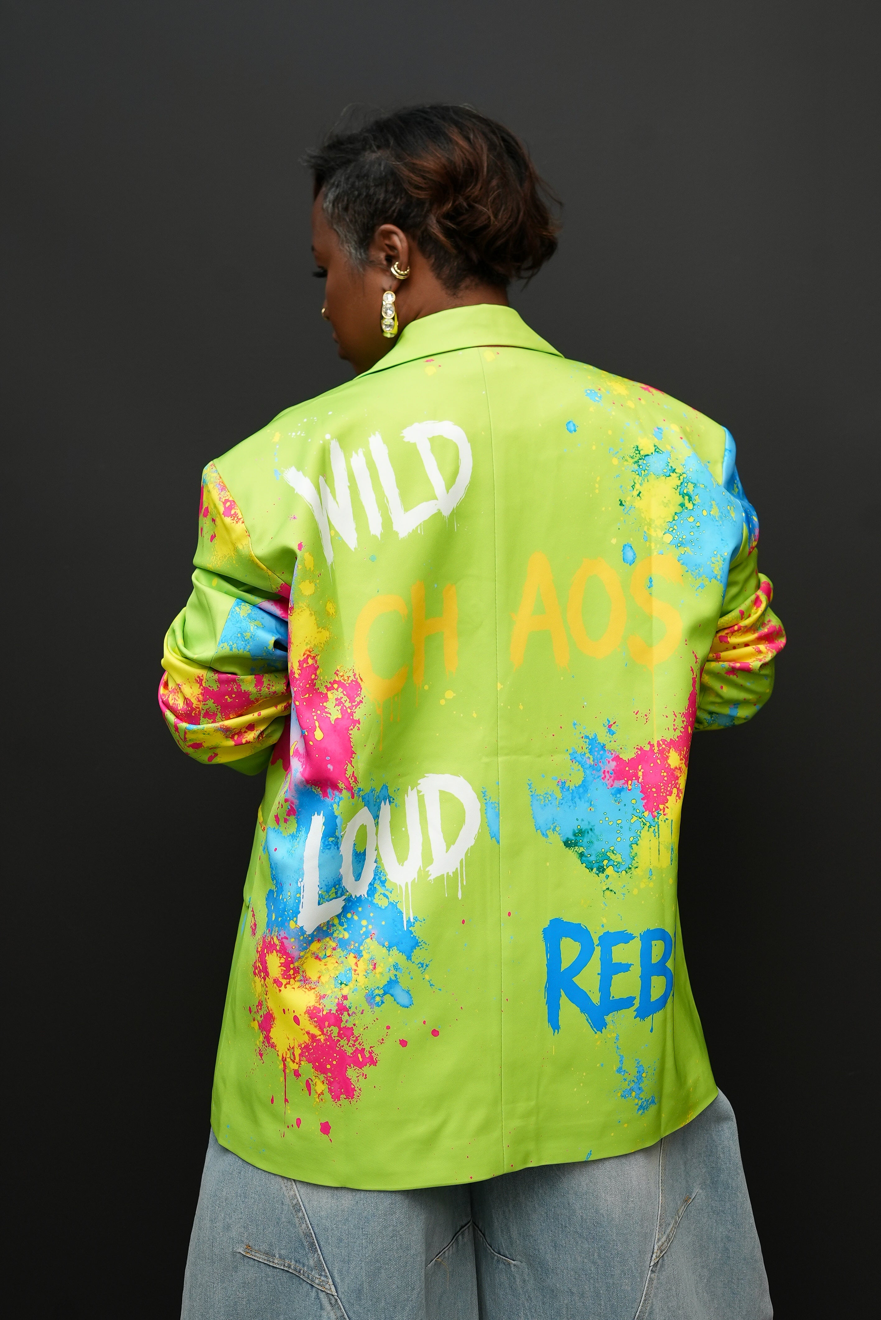 Chaos & Confidence Statement Boyfriend Blazer