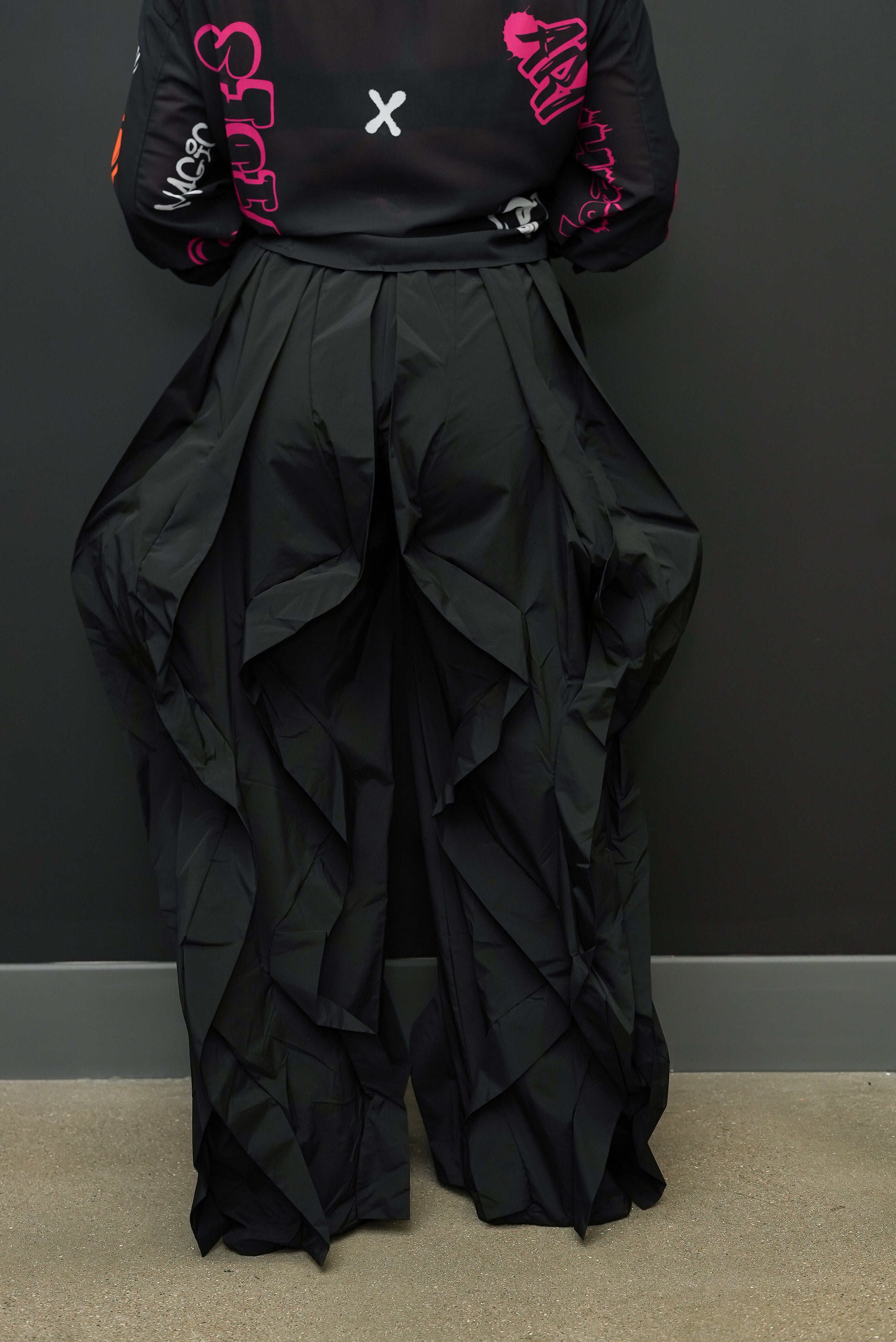 Black Terrain Poplin Pants