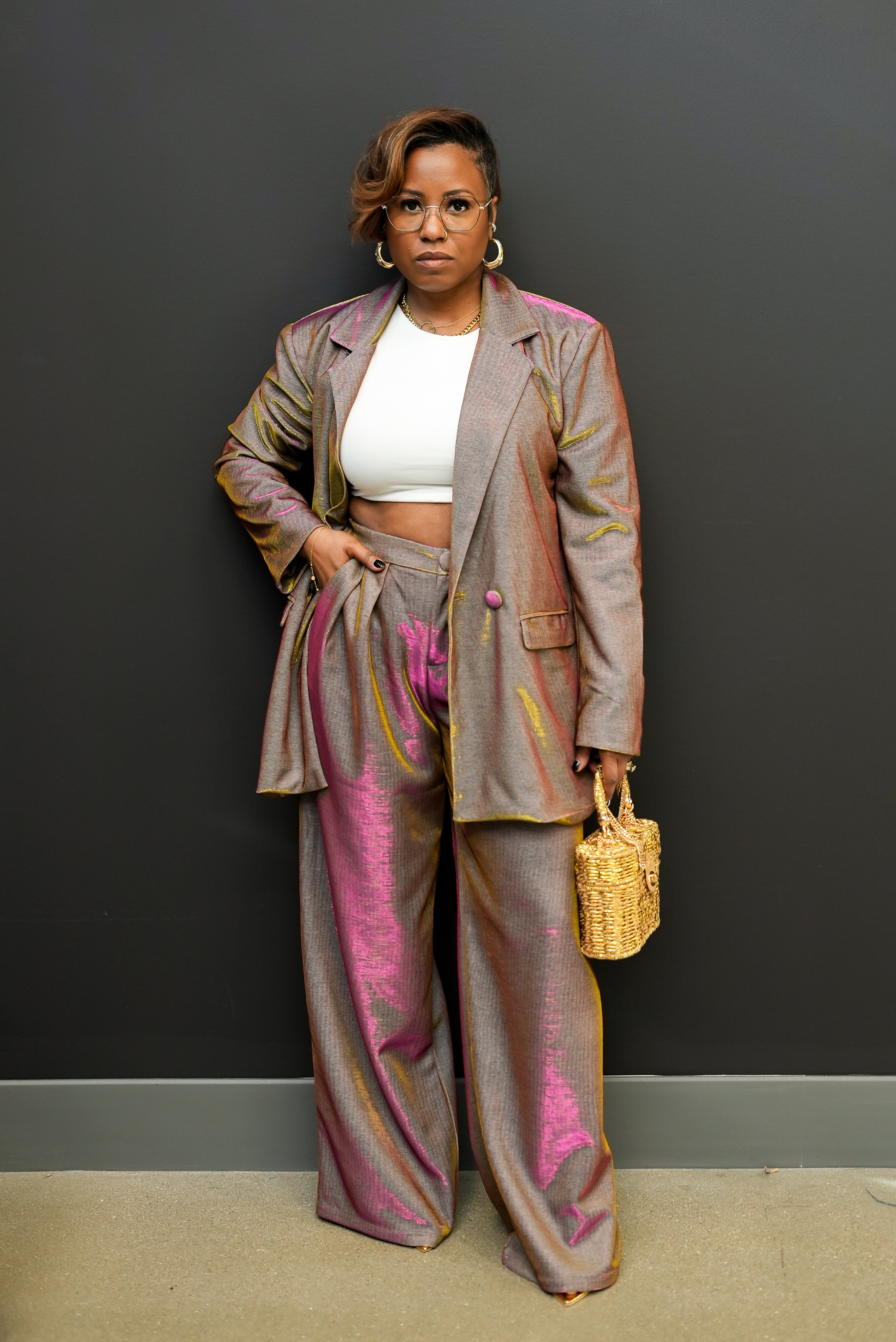 Chic Boss Blush Suit