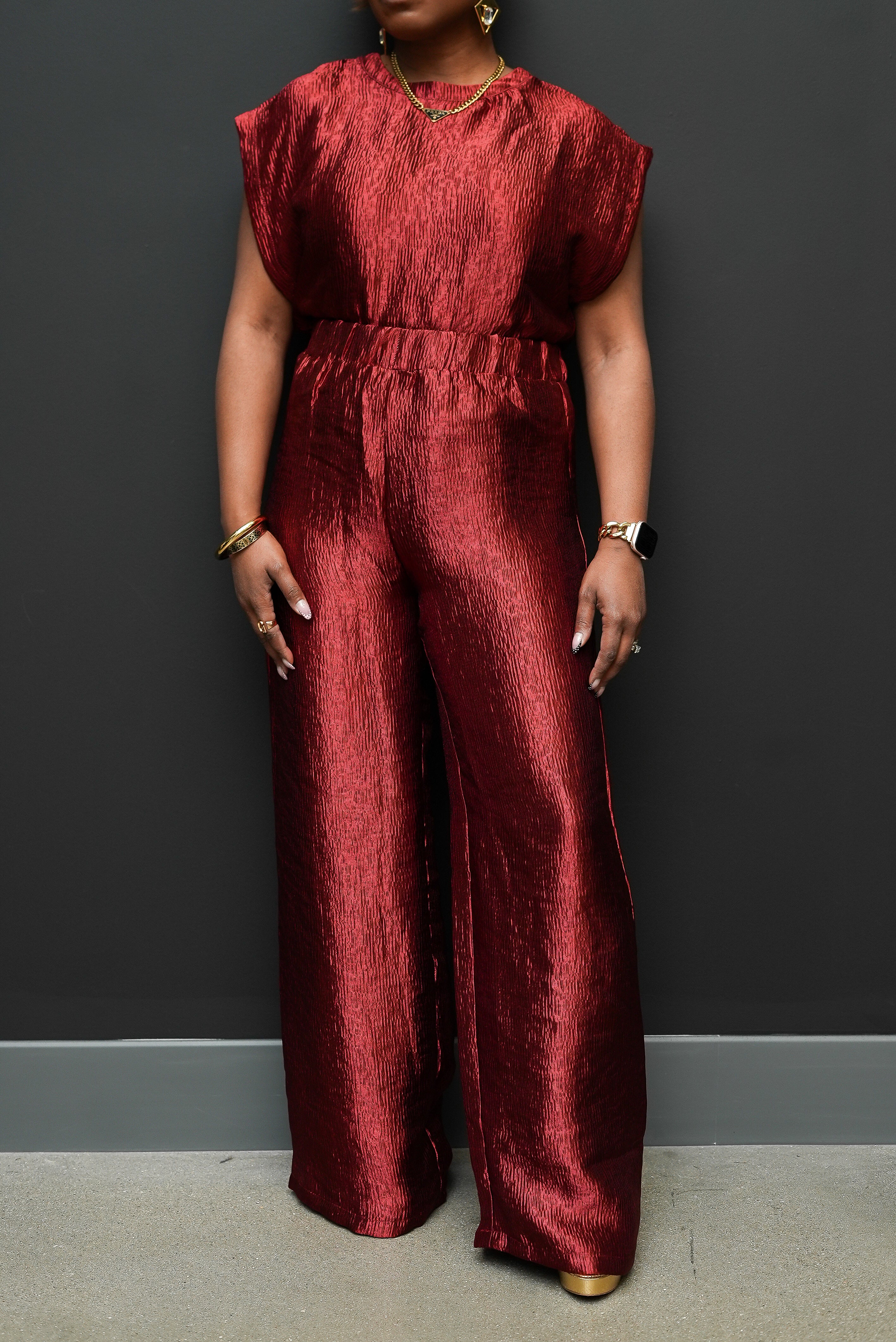 Metallic Luxe Set (Deep Red)