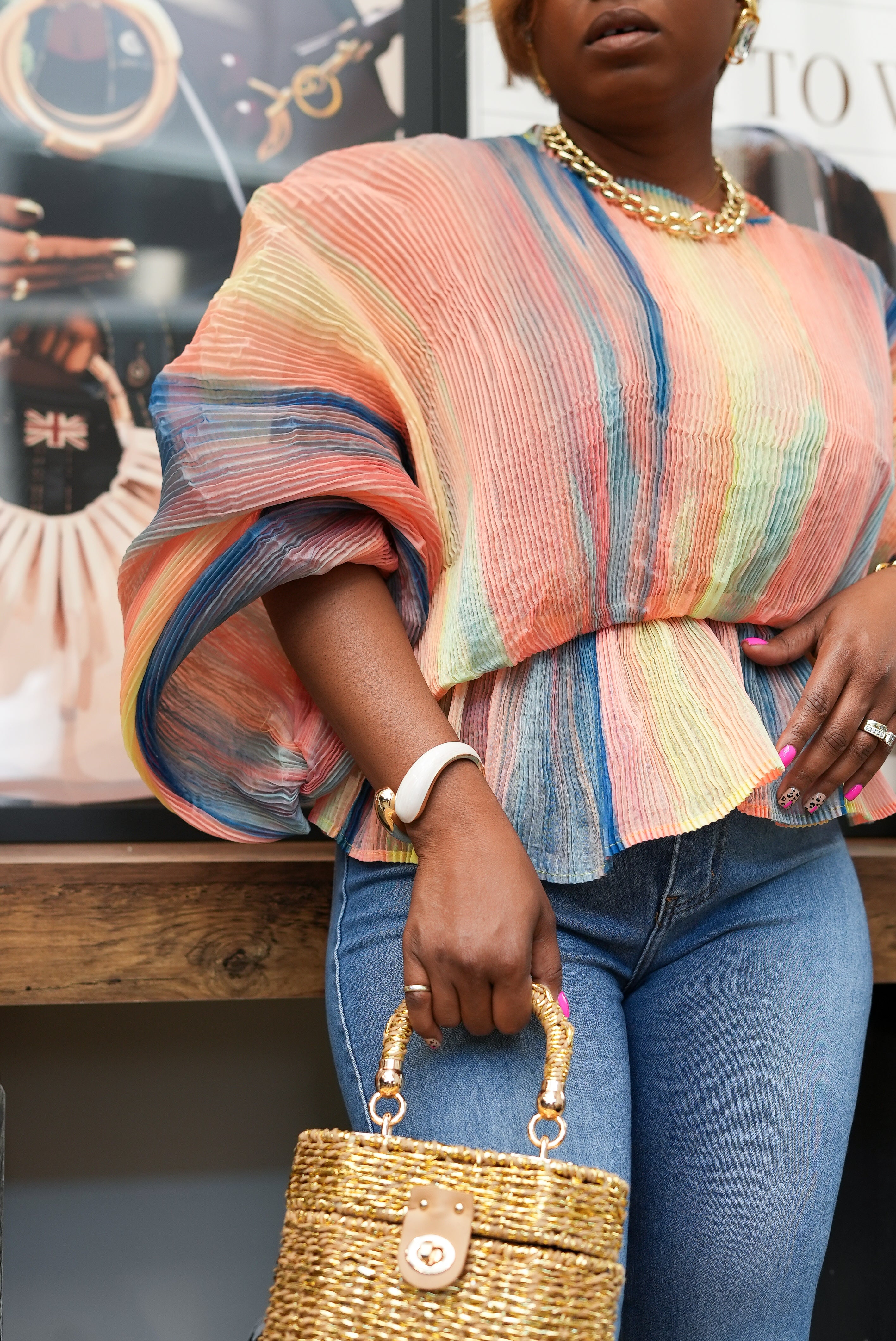 Sunset State of Mind Pleated Top