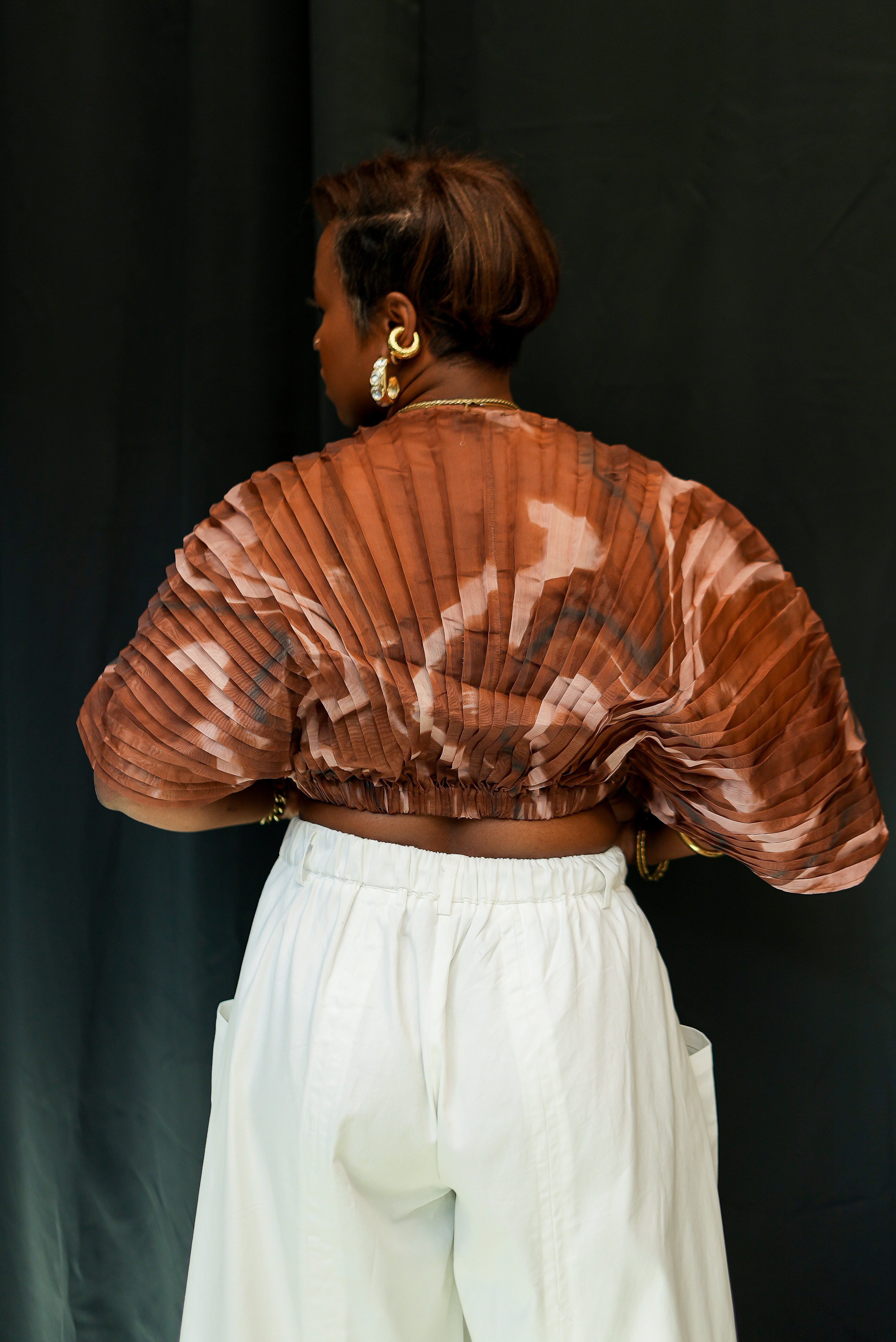 Ripple Effect Top (Cocoa)