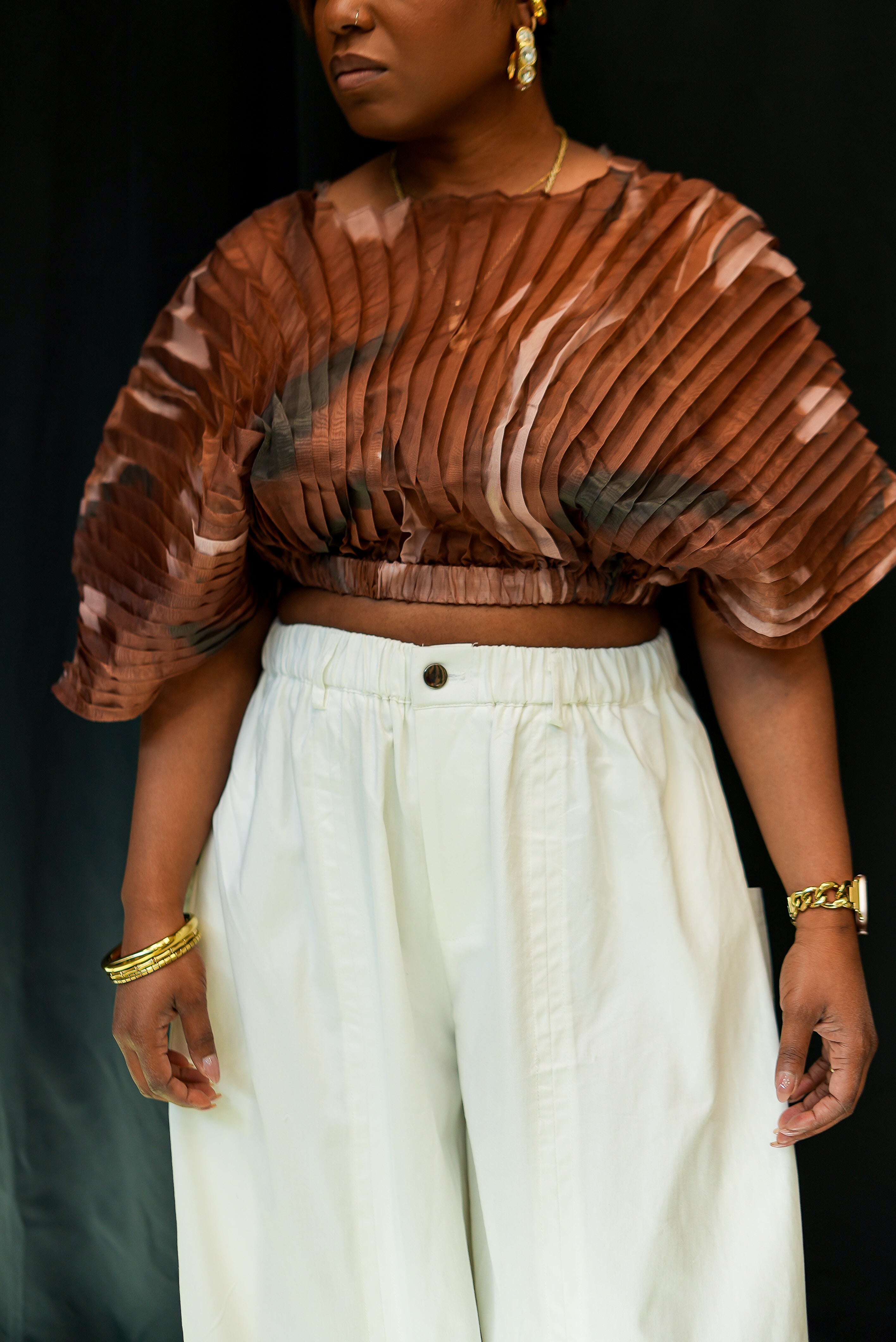 Ripple Effect Top (Cocoa)