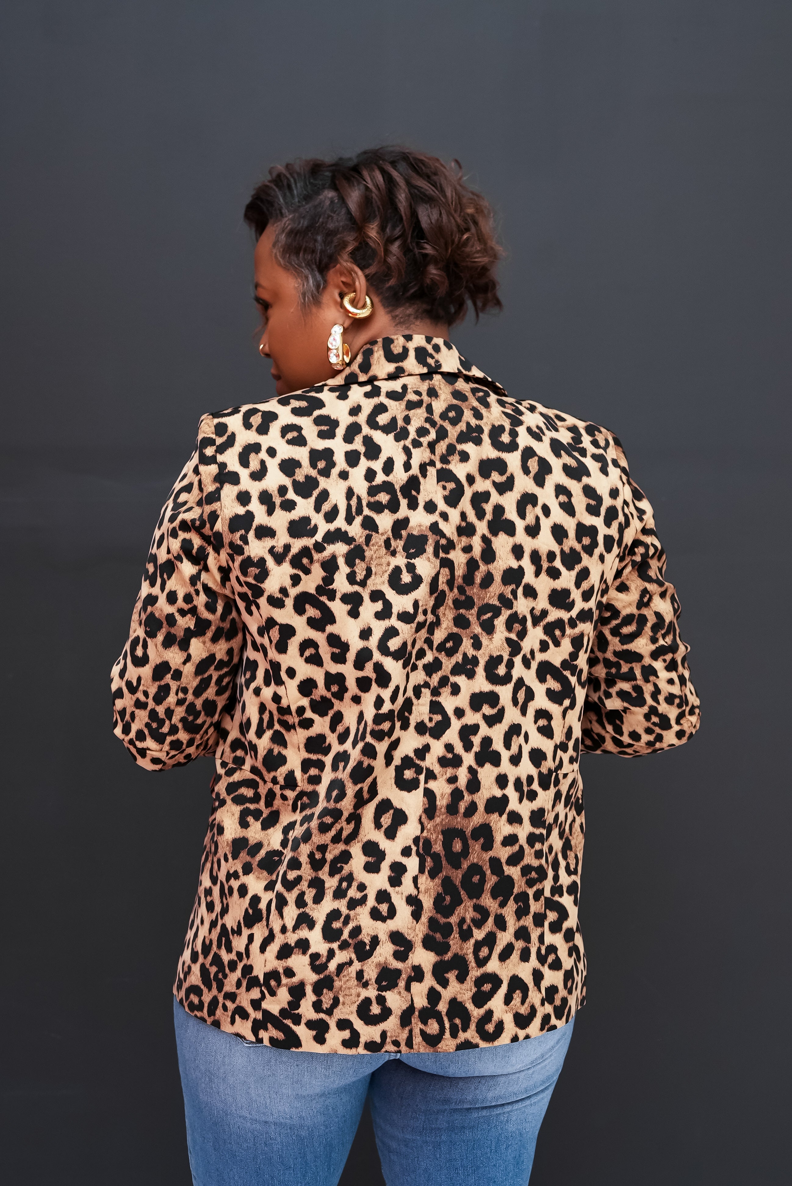 Leopard Printed Blazer