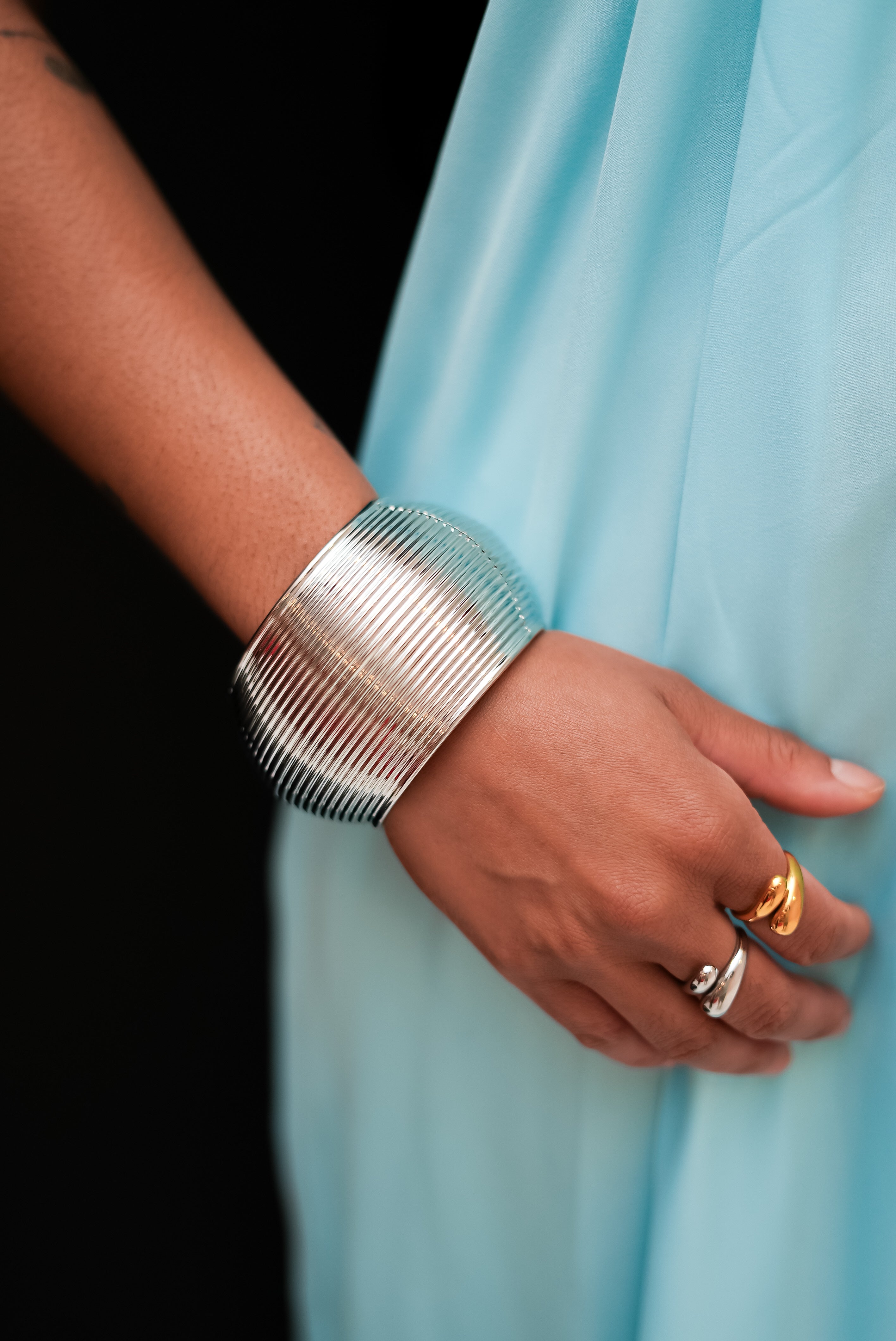 Bold Armor Cuff Bracelet