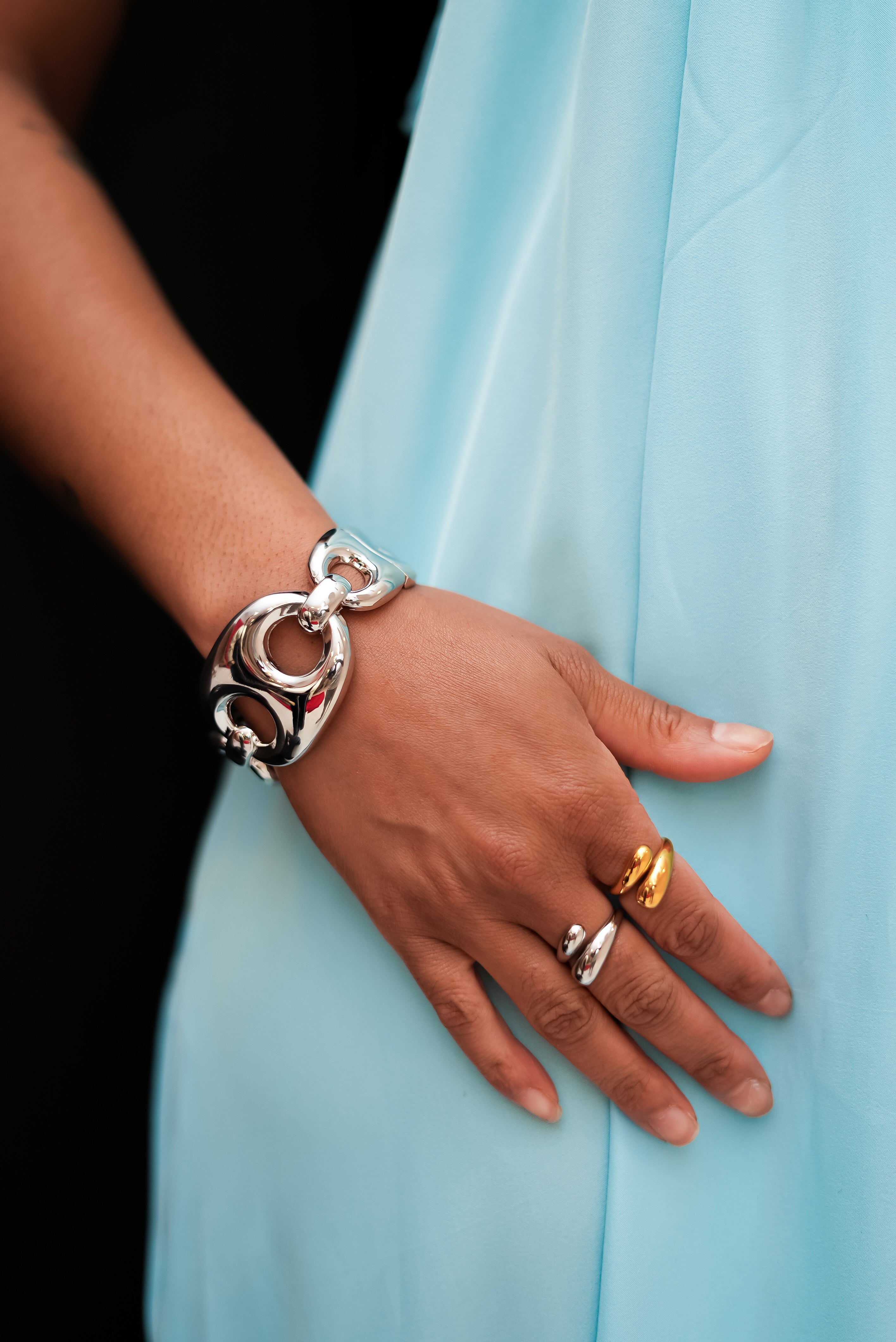 Power Link Statement Bracelet