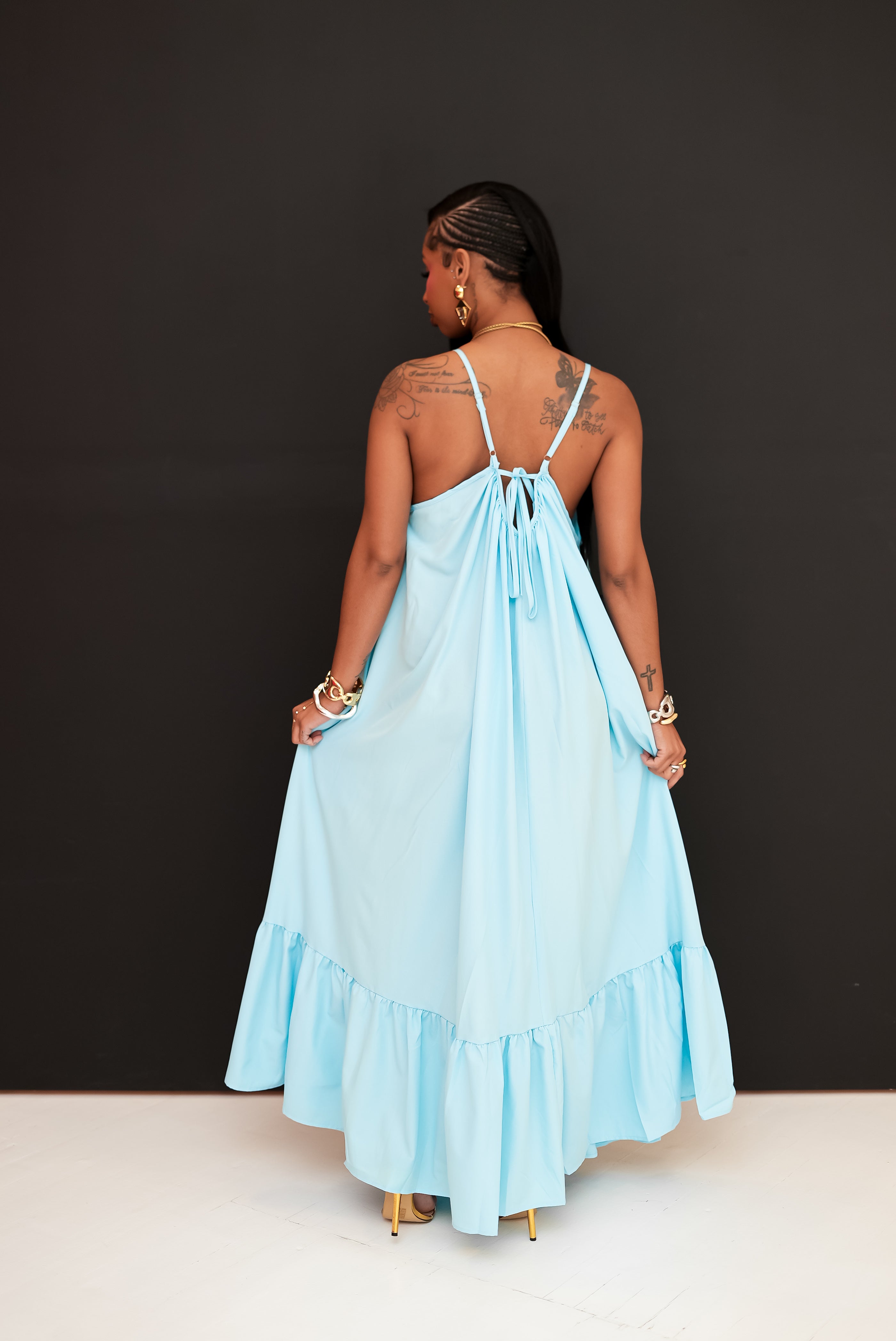 Sky Blue Flow Maxi Dress