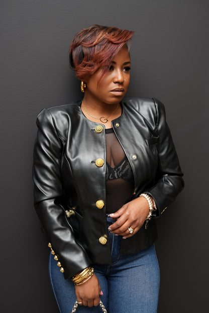 Golden Leather Jacket