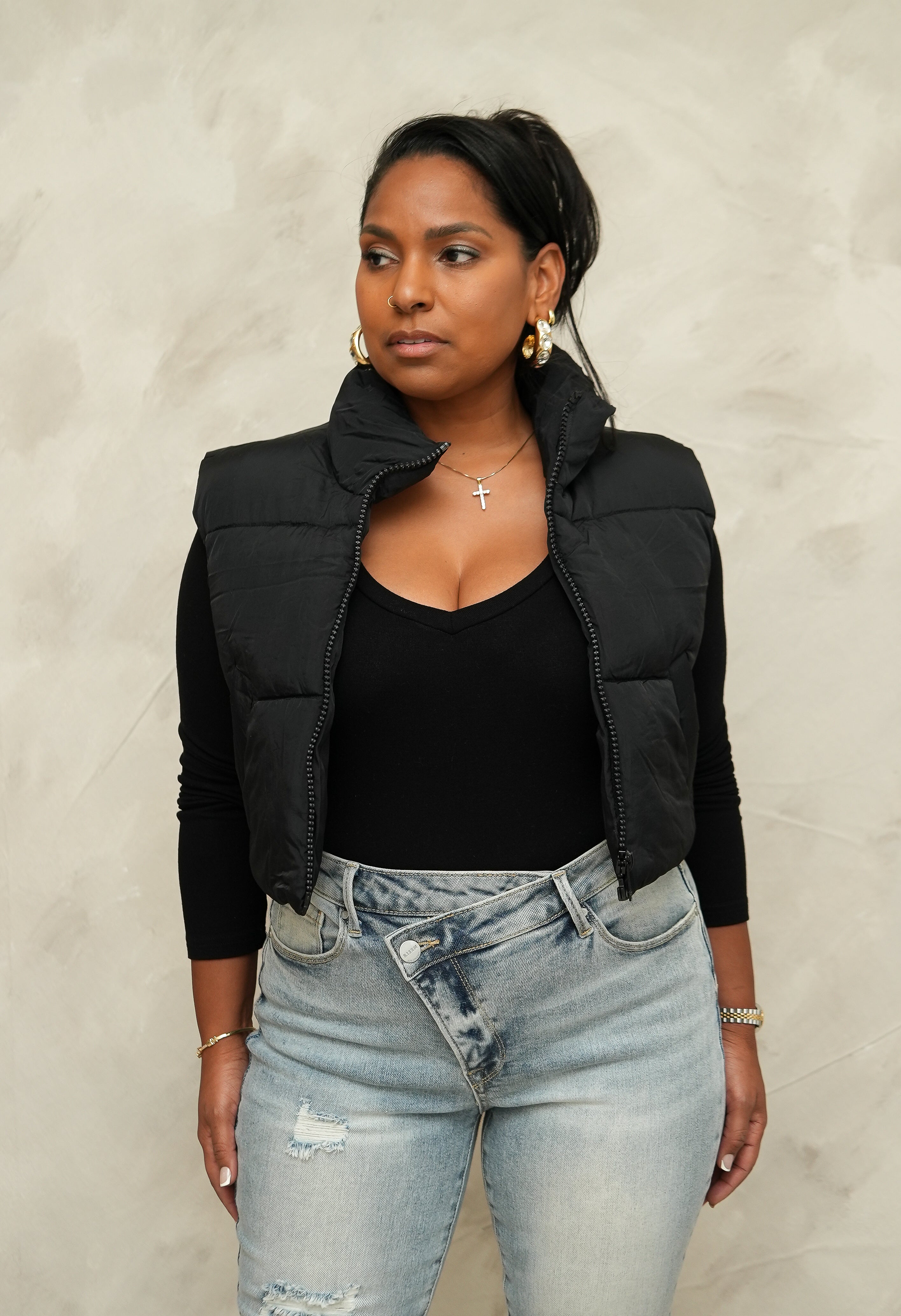 Cloud Puff Vest (Black)