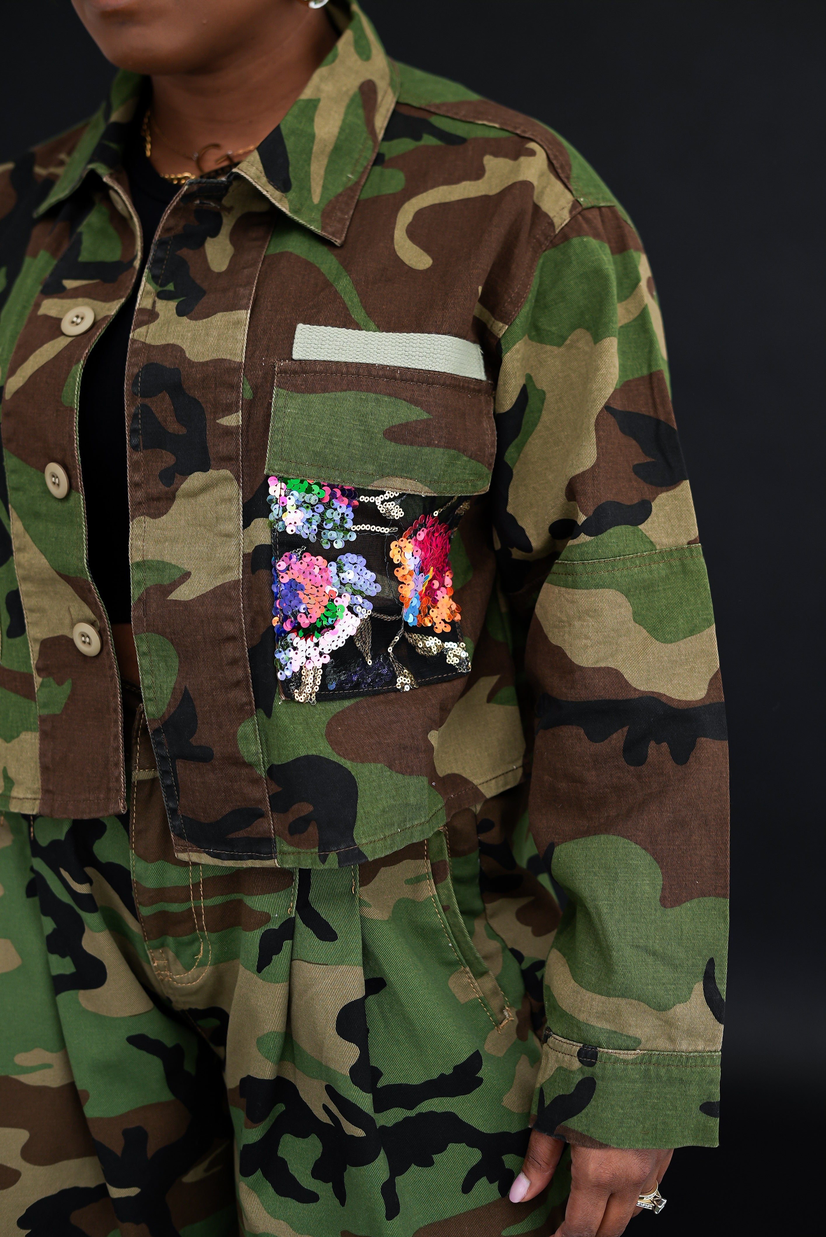 Rebel Bloom Camo Jacket