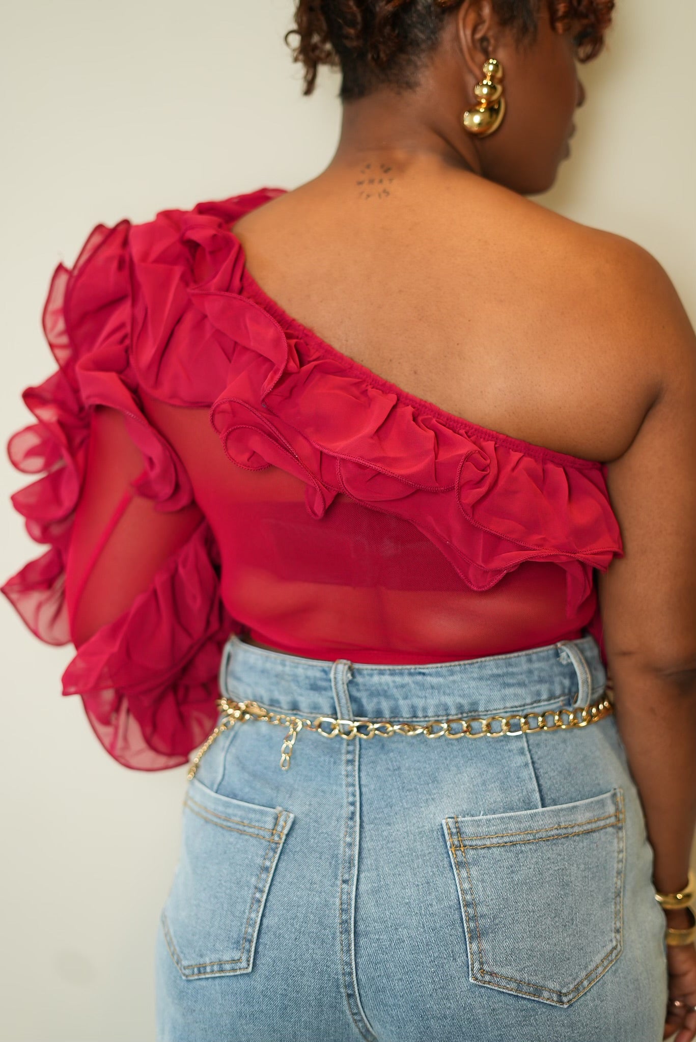 Give me my roses top (deep red)