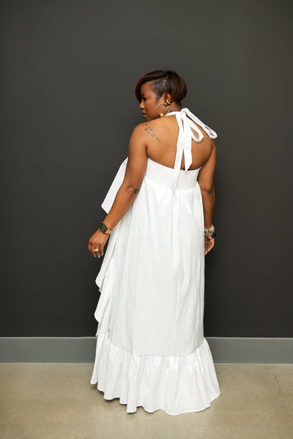 Cascade Halter Top (white)