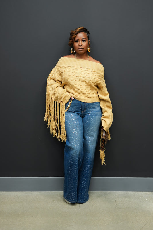 Royal Fringe Sweater