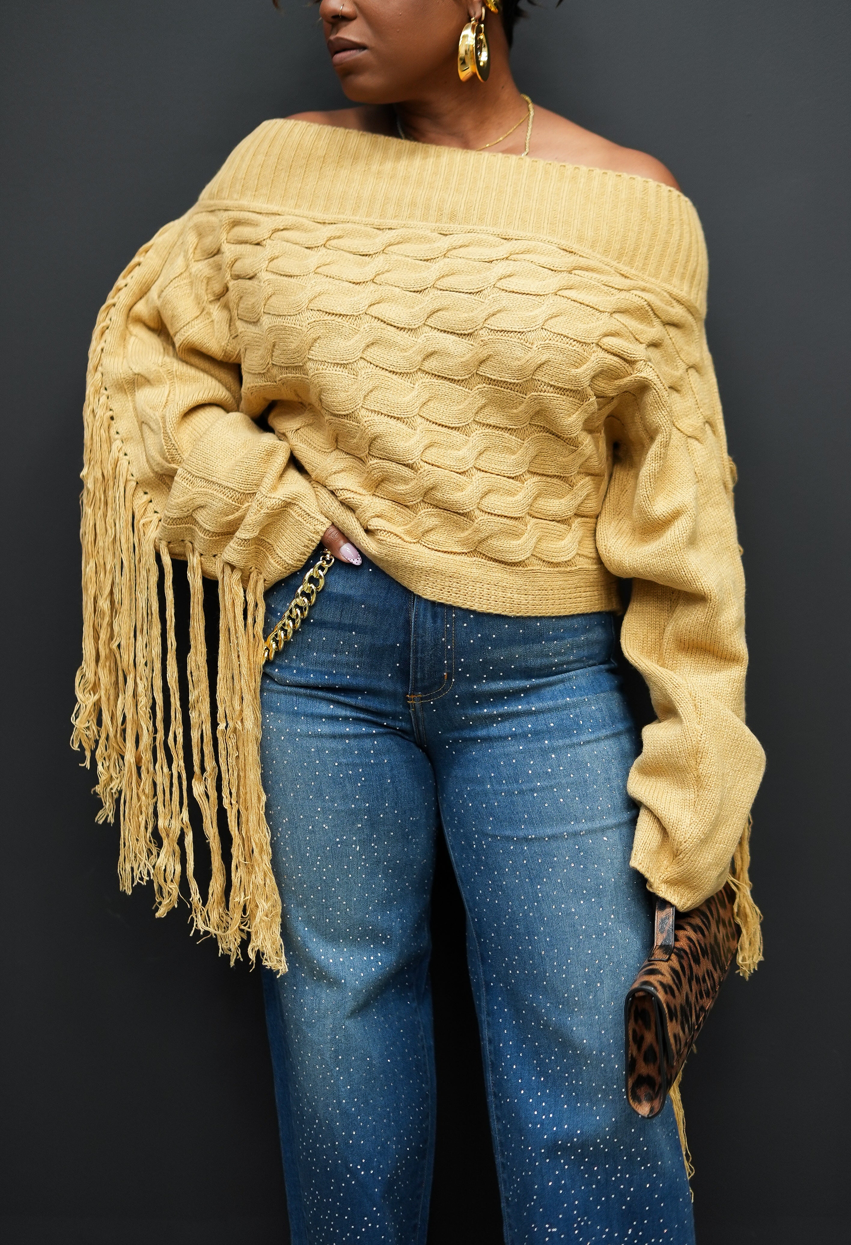 Royal Fringe Sweater