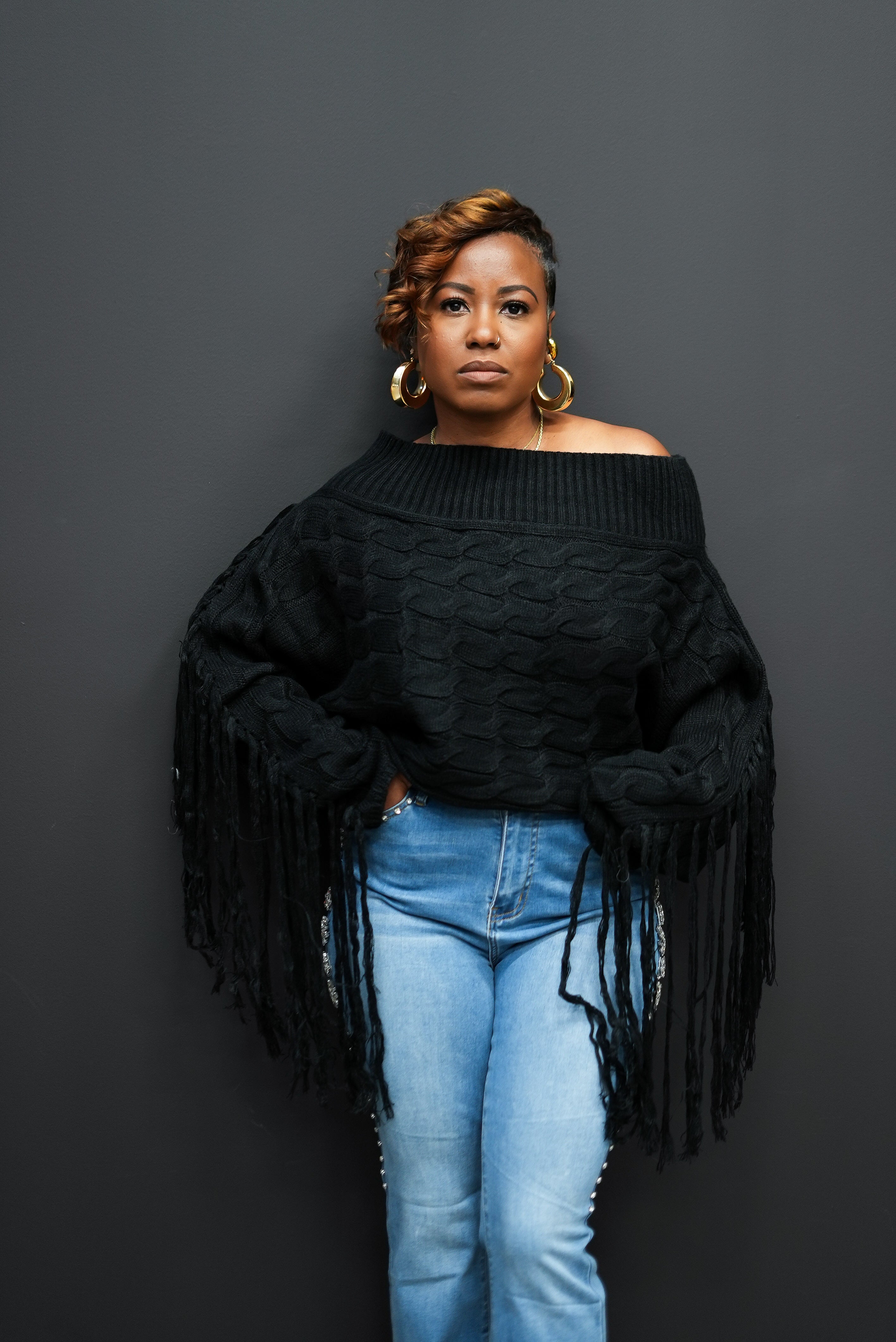 Royal Fringe Sweater