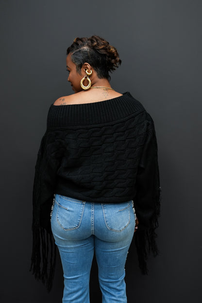 Royal Fringe Sweater