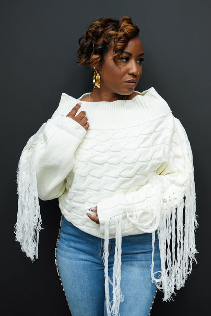 Royal Fringe Sweater