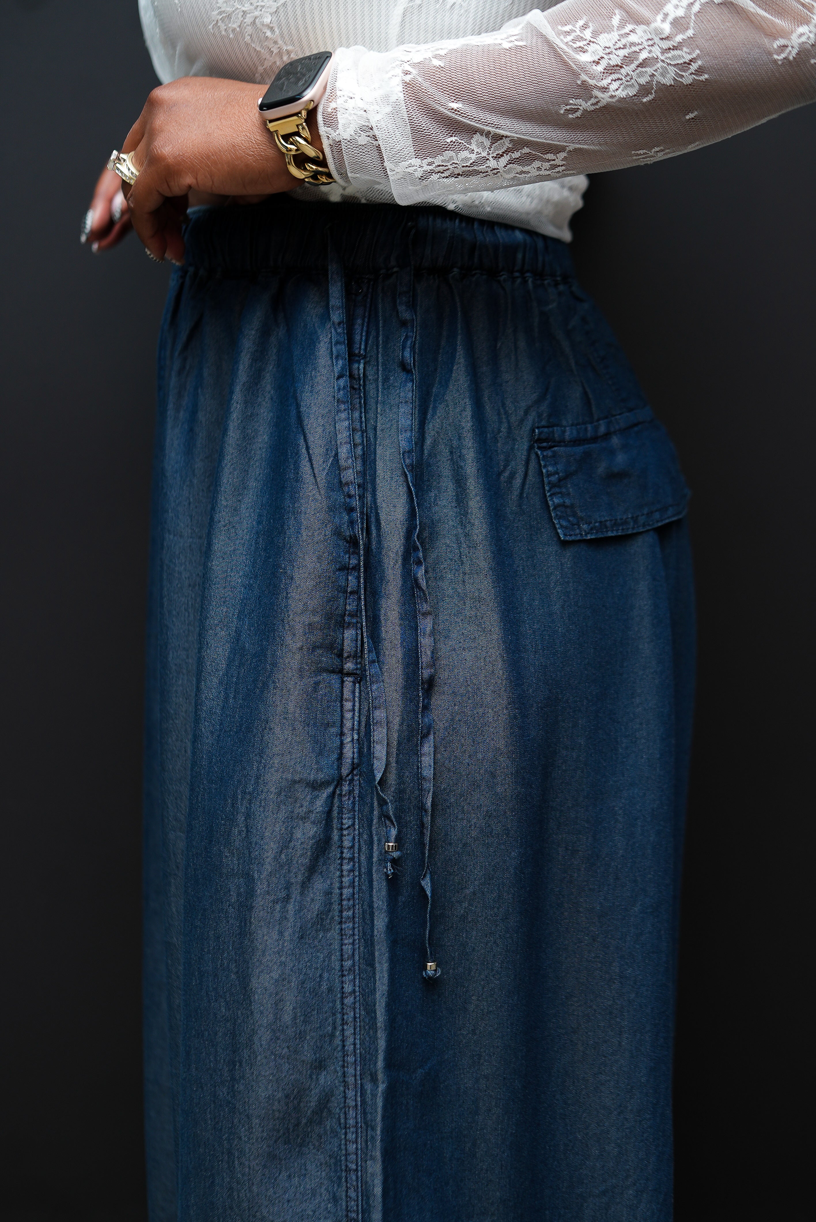 Golden Ease Palazzo Pants