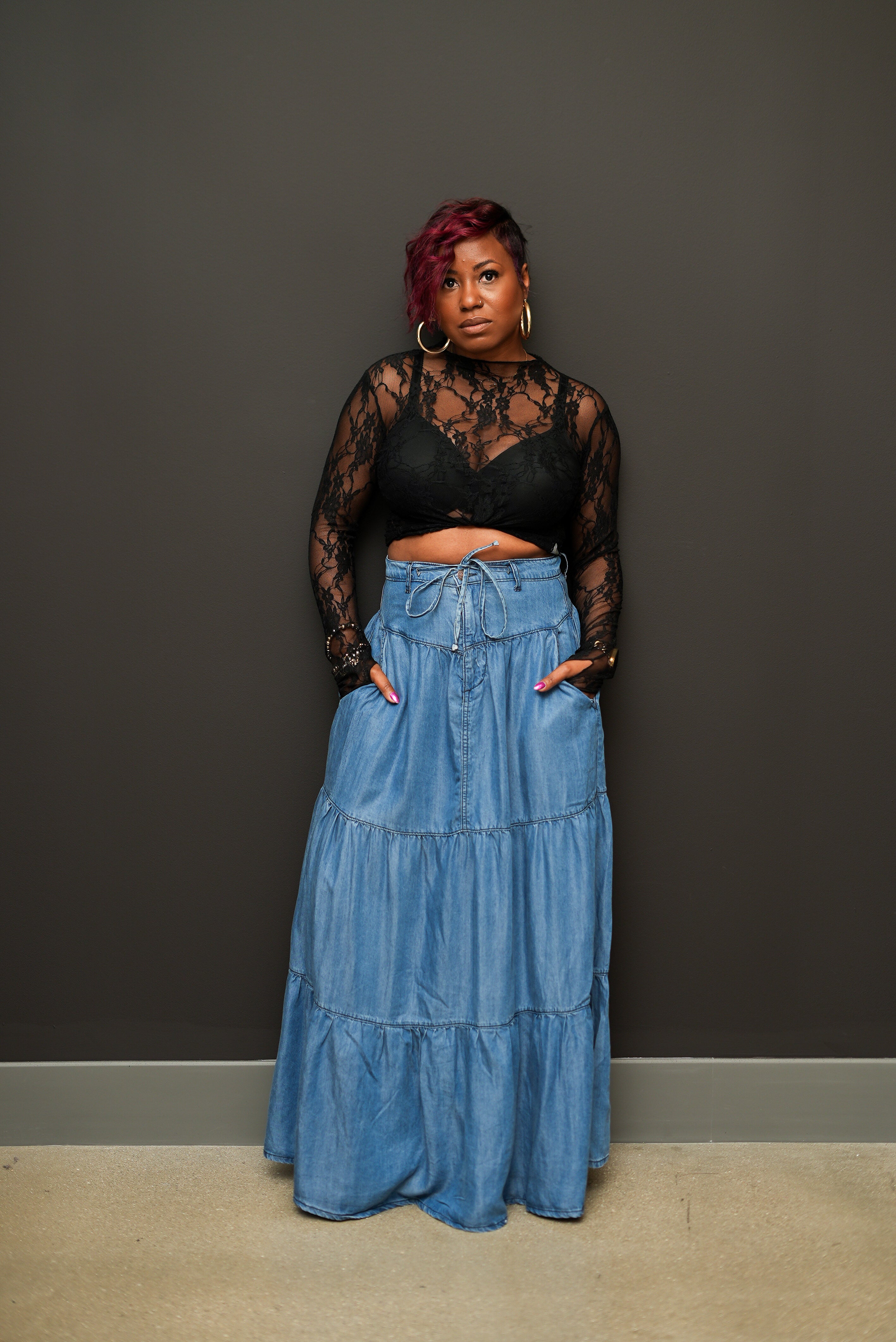 Denim Flirt Maxi