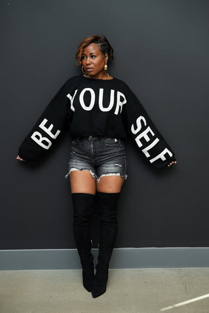 Be You Knit Crop sweater