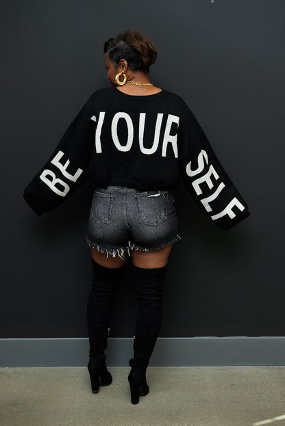 Be You Knit Crop sweater