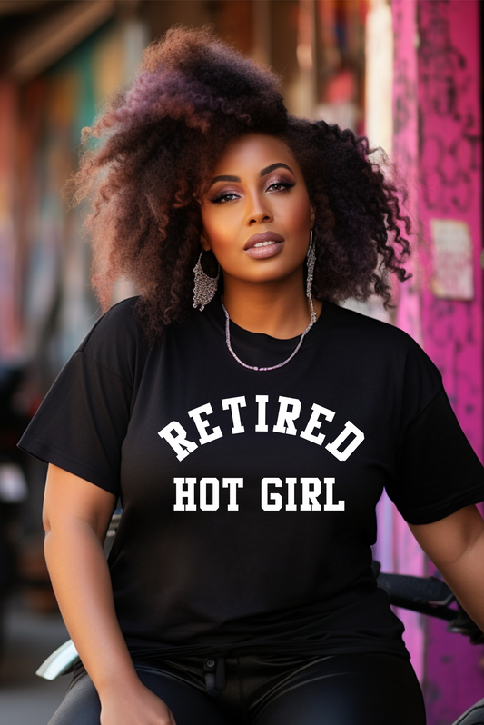 Retired Hot Girl Tee (black)