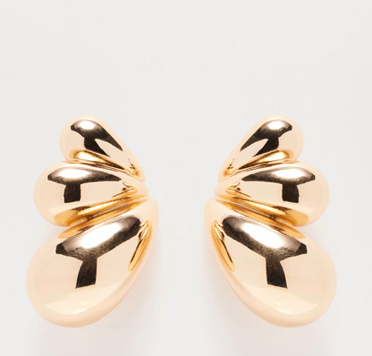 Golden Glam Statement Earrings