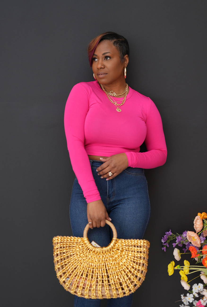 Golden Metallic Straw Tote Bag