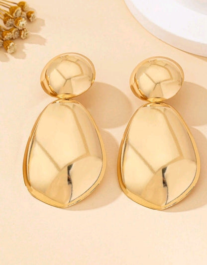 Bold Gold Drop Earrings