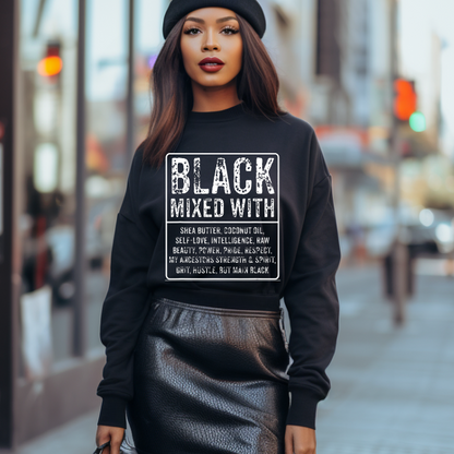 Black Mixed with sweatshirt