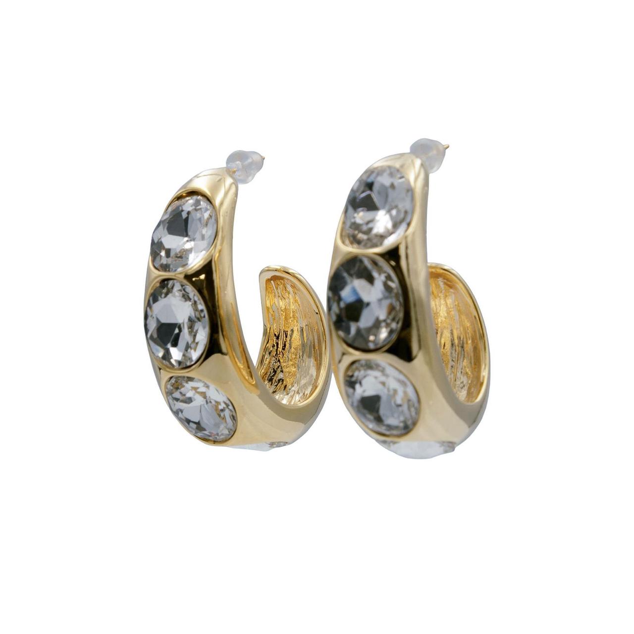 Crystal Luxe Hoops