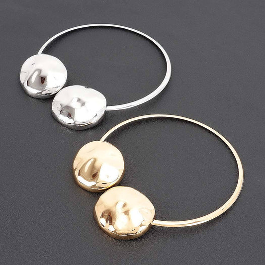 Round Bold Metal Necklace