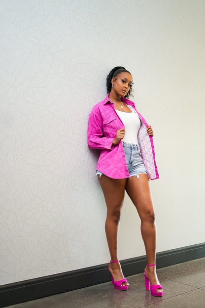 Pink Wash Denim Jacket
