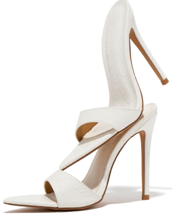 White Saldana Mule - Golden Chic® 