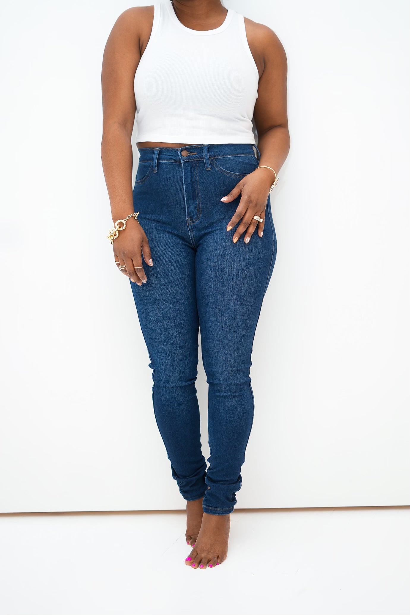 Classic Stretch Denim (Dark)